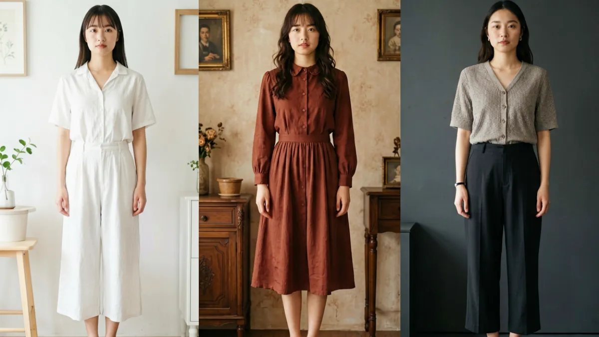 玩偶姐姐系列内容截图拼接，展示多个不同主题场景的布置与服装搭配细节